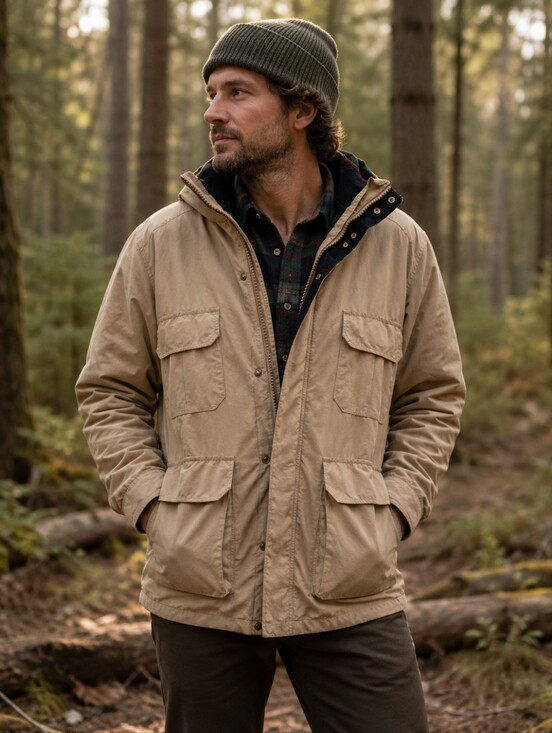 Woolrich Other - Woolrich,Vintage Hooded Wool-Lined Men's Tan Fisherman Parka Outdoor Jacket,XL